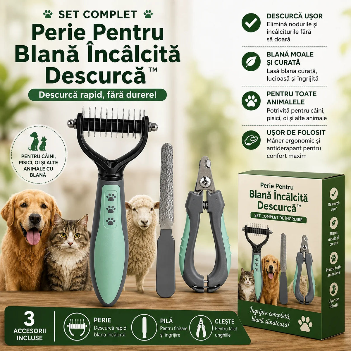 Perie Pentru Blană Încâlcită FurBrush