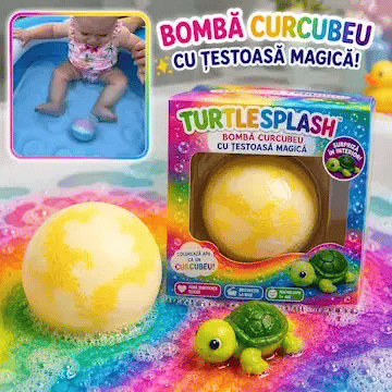 Bomba Curcubeu cu Țestoasă Magică TurtleSplash