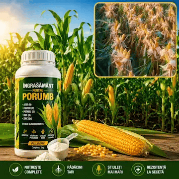 Îngrășământ PorumbMax - Hrană puternică pentru porumb