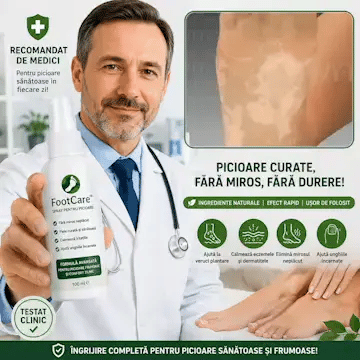 Spray Pentru Picioare FootCare - Picioare curate, frumoase și fără miros