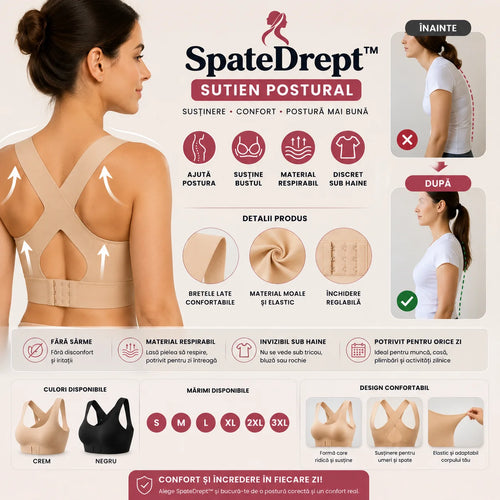 Sutien Postural SpateDrept – Susținere și Confort Zi de Zi