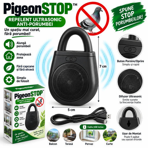 Repelent Ultrasonic Anti-Porumbei PigeonSTOP