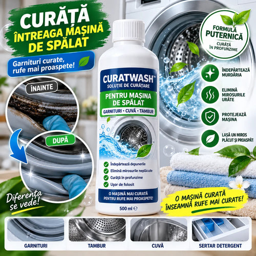 Soluție Curățare Mașină de Spălat CuratWash