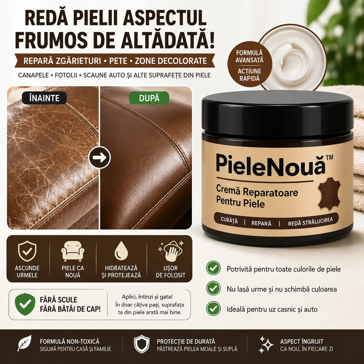 Cremă Reparatoare Piele PieleNouă