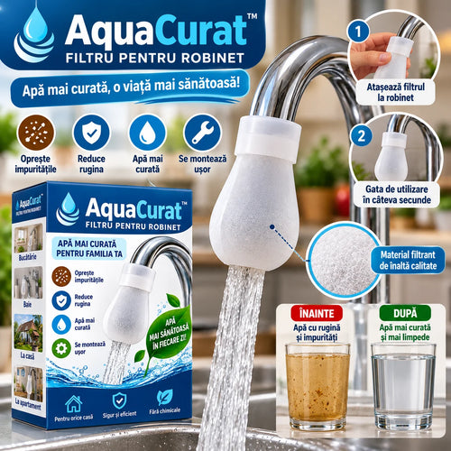 Filtru Pentru Robinet AquaCurat – Apă Mai Curată Direct de la Robinet