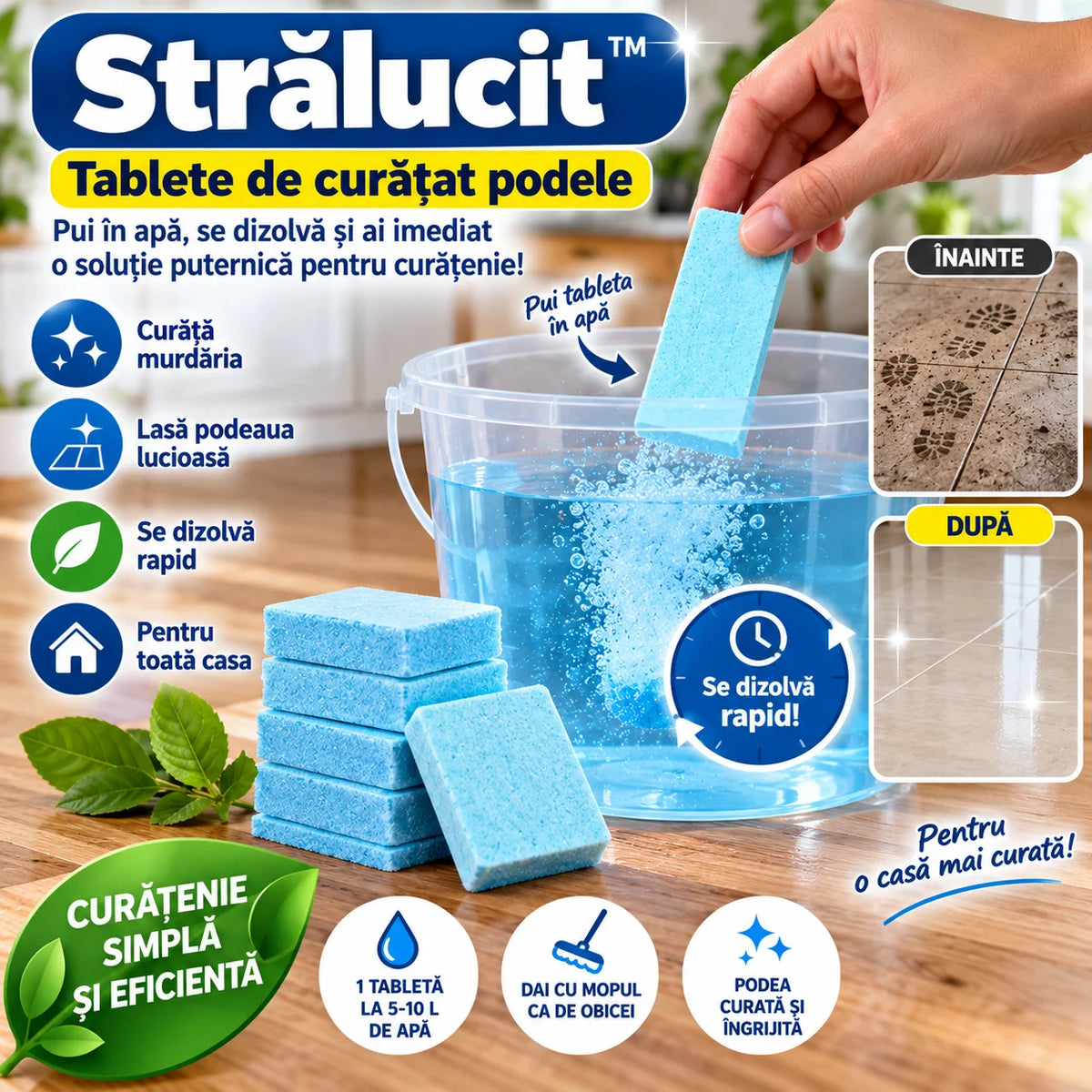 Tablete De Curățat Podele Strălucit