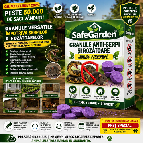 Granule Anti-Șerpi și Rozătoare SafeGarden
